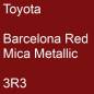 Preview: Toyota, Barcelona Red Mica Metallic, 3R3.